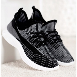 Sapatos têxteis MCKEYLOR branco preto 2 Sapatos têxteis MCKEYLOR branco preto 2