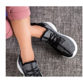 Sapatos têxteis MCKEYLOR branco preto 1