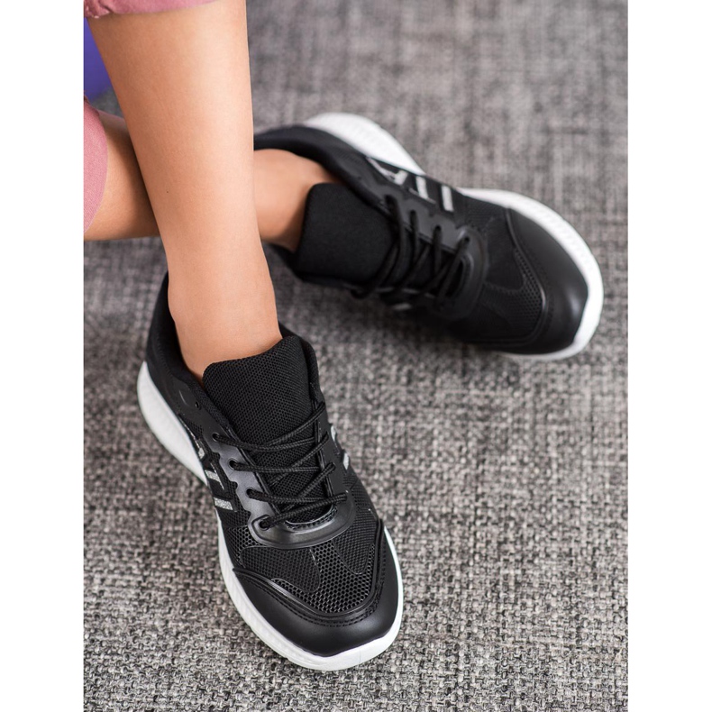 SHELOVET Sapatos Confortáveis ​​Com Malha preto 1