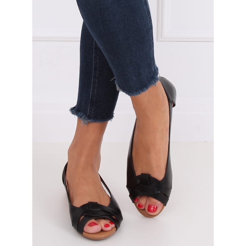 Bailarinas de corte preto CC221P Black 1