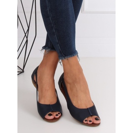 Sapatos abertos azul marinho NH-23P DK.BLUE 2