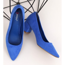 Sapatos de salto baixo em cobalto CC210P Royal Blue azul 1