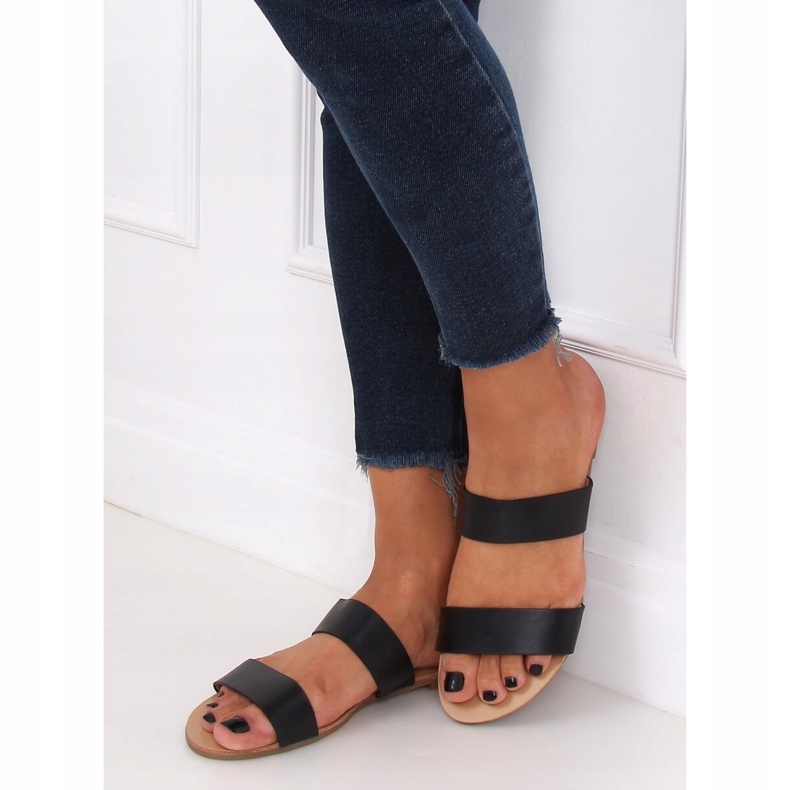 Chinelos retos pretos S060074 pretos 1