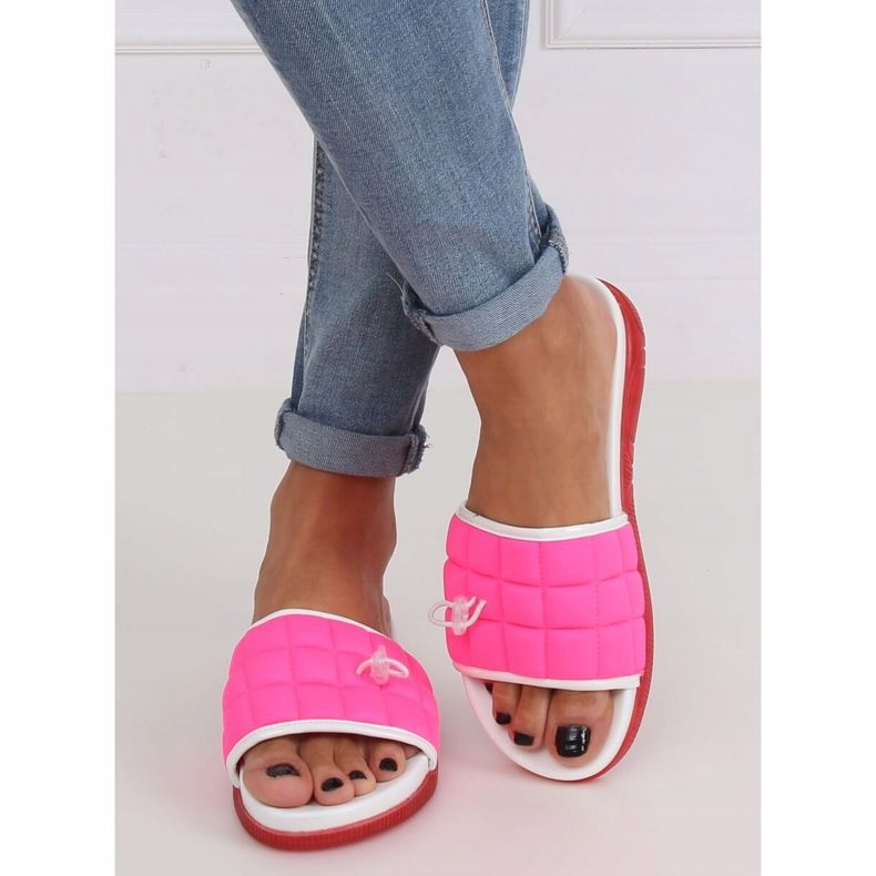 Chinelos femininos fúcsia G-338 Fushia rosa 1
