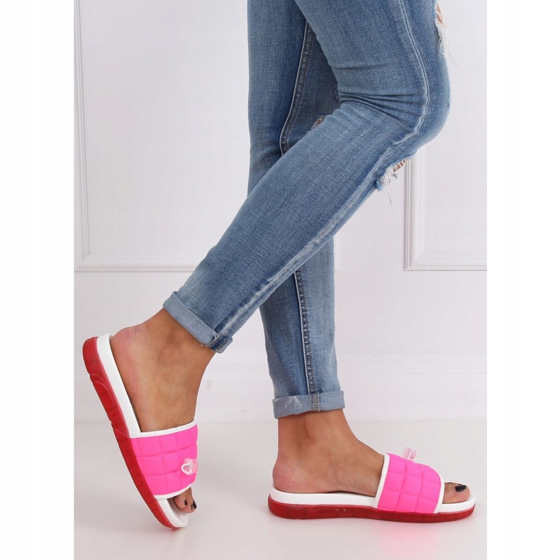 Chinelos femininos fúcsia G-338 Fushia rosa 2