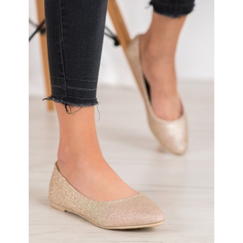 Seastar Bailarinas de purpurina dourado 2