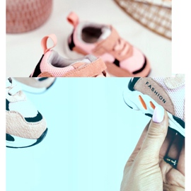 Apawwa Calçados infantis esportivos com velcro rosa Yetto 2