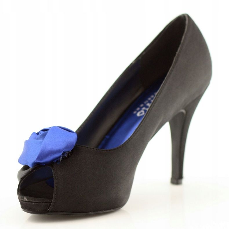 Sapatilhas McArthur 11bk pretas femininas preto azul 2