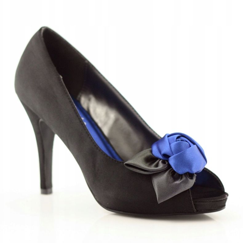 Sapatilhas McArthur 11bk pretas femininas preto azul 1
