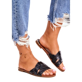 Chinelos Femininos Pele de Cobra Black Chance preto 3