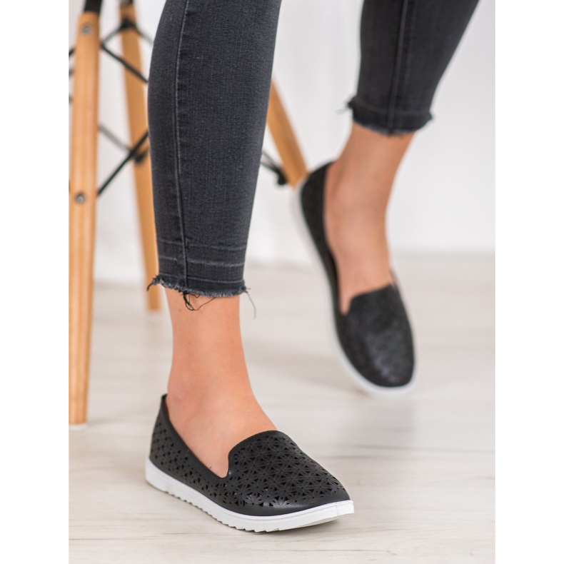 Renda Senhores Openwork Confortáveis preto 1