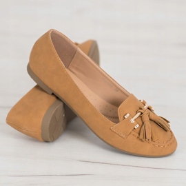 Nio Nio Mocassins Elegantes Com Franjas castanho 1 Nio Nio Mocassins Elegantes Com Franjas castanho 1