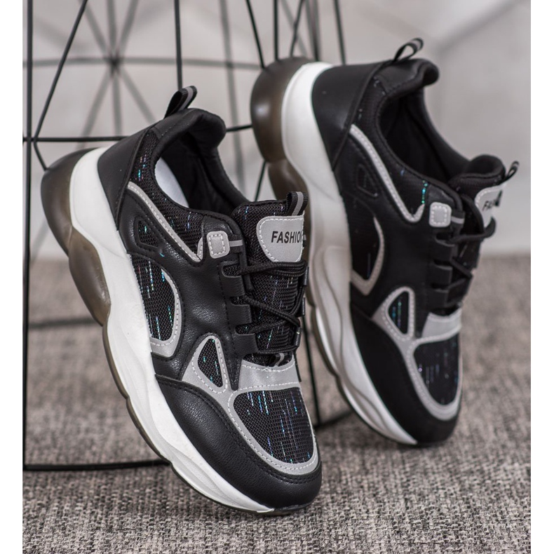 Via Giulia  Tênis de moda esportiva preto 2