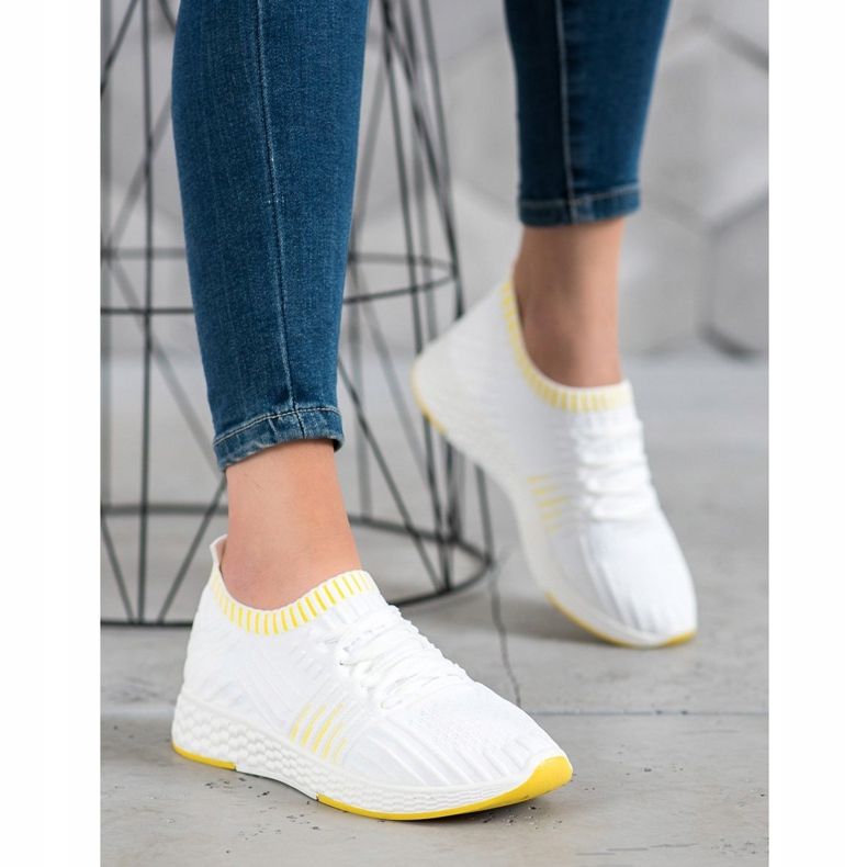 SHELOVET Sapatos Têxteis Deslizantes branco 1