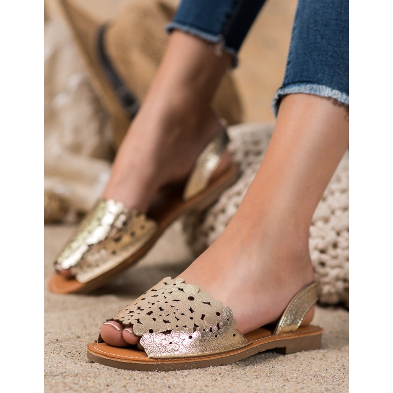 Evento Sandálias Douradas Slip-on dourado 1