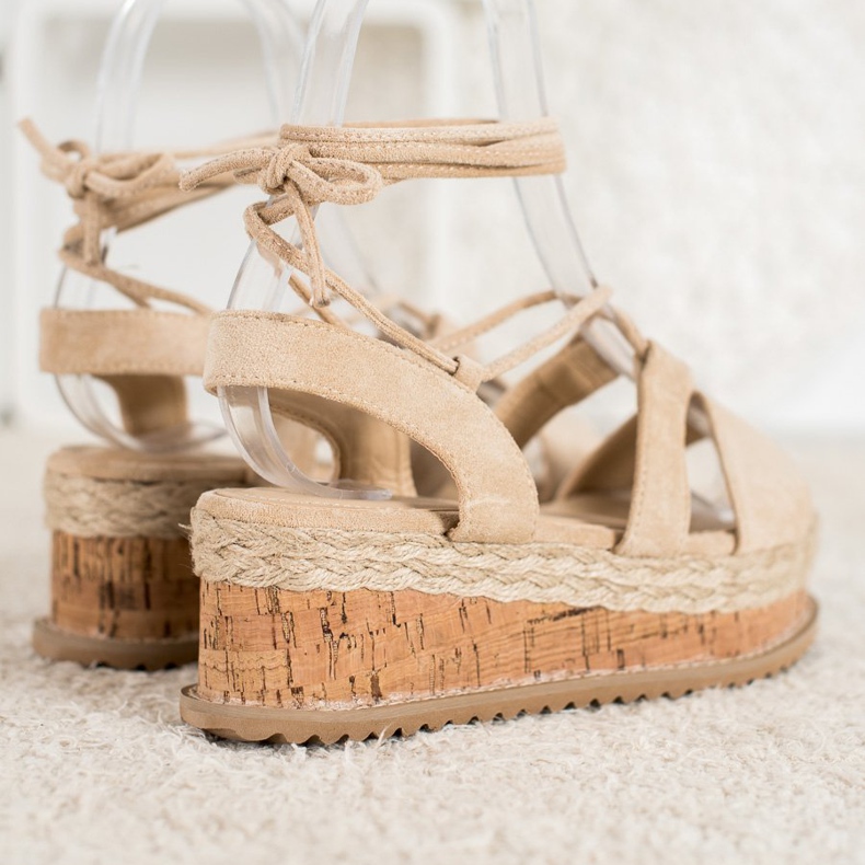 Seastar Tied Fashion Wedges castanho 1