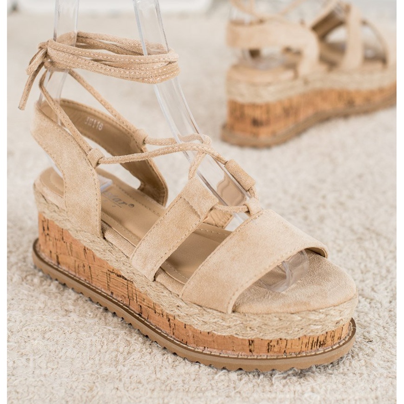 Seastar Tied Fashion Wedges castanho 2