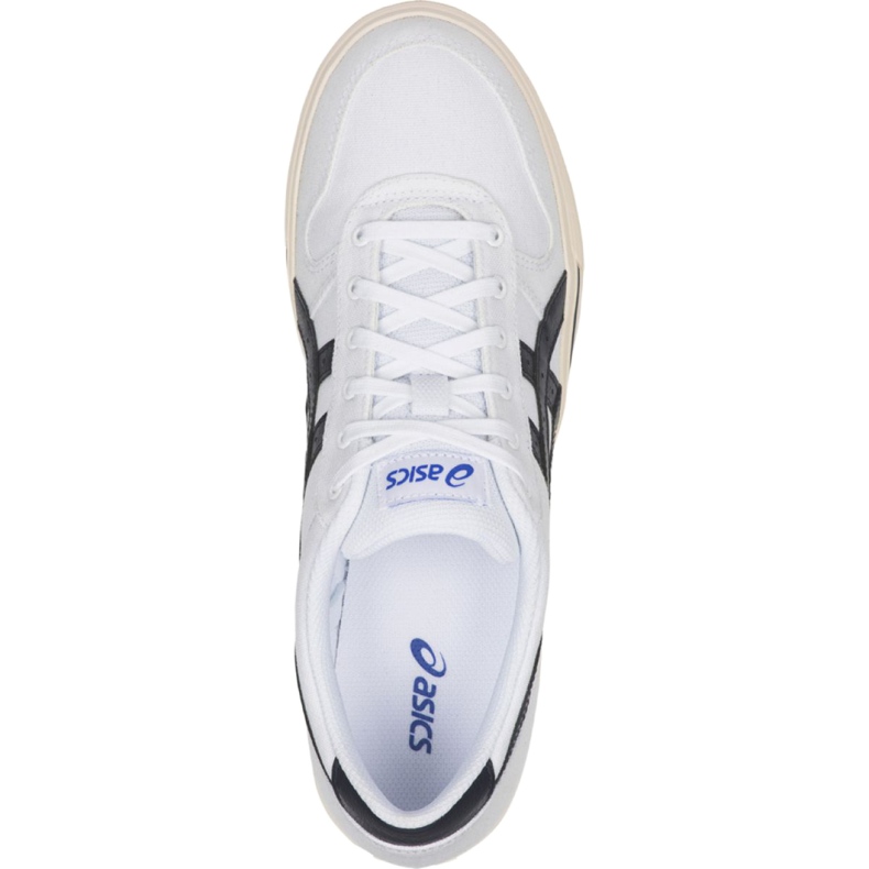 Sapatos Asics Aaron M 1201A008 101 branco azul marinho 1 Sapatos Asics Aaron M 1201A008 101 branco azul marinho 1