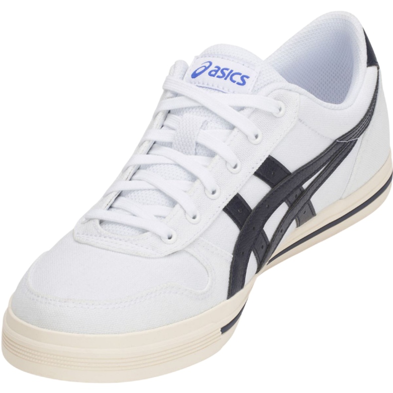 Sapatos Asics Aaron M 1201A008 101 branco azul marinho 3