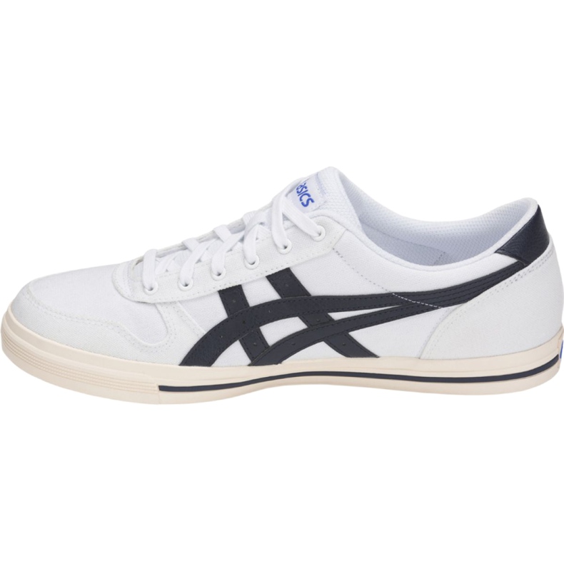 Sapatos Asics Aaron M 1201A008 101 branco azul marinho 5 Sapatos Asics Aaron M 1201A008 101 branco azul marinho 5