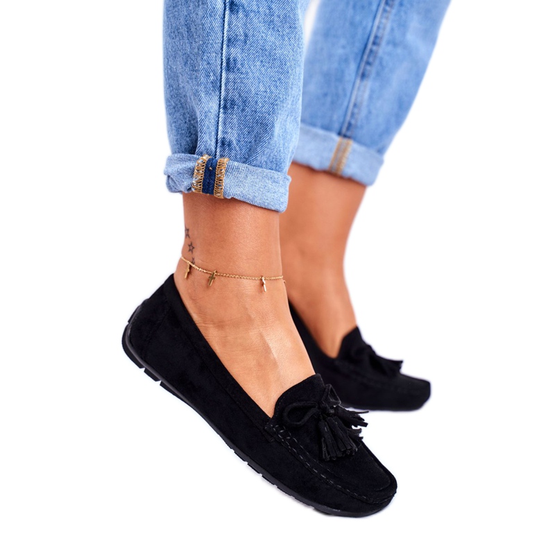 EVE Mocassim feminino camurça 20PB35-2003 preto Donna Mia 3