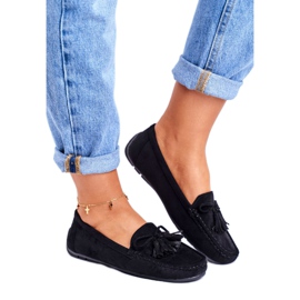 EVE Mocassim feminino camurça 20PB35-2003 preto Donna Mia 1