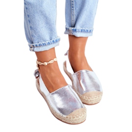 FRJ Alpercatas com Contorno de Prata Feminino cinza 3