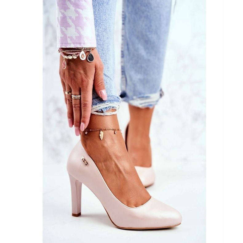 Mulheres Pumps Pearl On a Heel Sergio Leone Pó Rosa Campbell 1