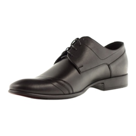 Sapato baixo de couro masculino Pilpol 1099 preto 2