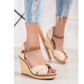 SHELOVET Sandálias de salto alto castanho 1