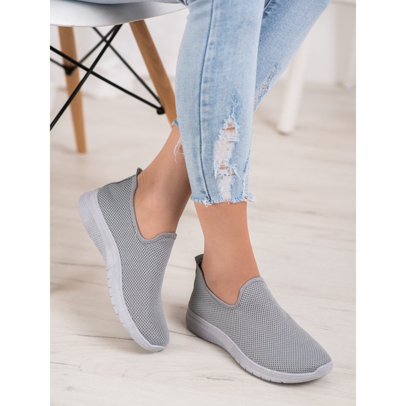 Super Mode Calçados Esportivos Slip-on cinza 1
