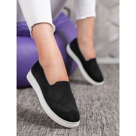 Via Giulia  Slipons na plataforma preto 1