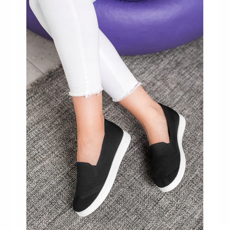 Via Giulia  Slipons na plataforma preto 2