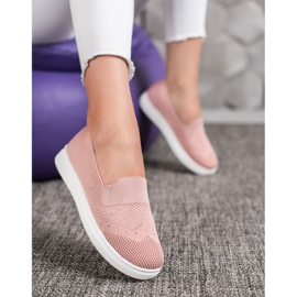 Via Giulia  Slipons na plataforma rosa 1