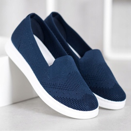 Via Giulia  Slipons na plataforma azul 2