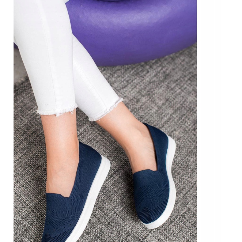 Via Giulia  Slipons na plataforma azul 1 Via Giulia  Slipons na plataforma azul 1