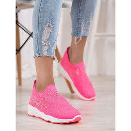 SHELOVET Tênis Slip-on rosa 2