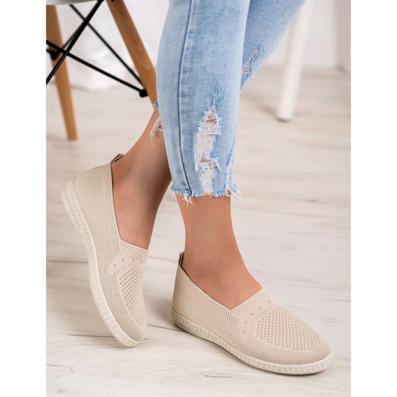 Via Giulia  Tênis Openwork Slip castanho 1 Via Giulia  Tênis Openwork Slip castanho 1
