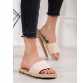 Renda Alpercatas leves marrom 1