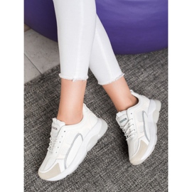 Via Giulia  Tênis Com Brilho Da Moda branco 2 Via Giulia  Tênis Com Brilho Da Moda branco 2