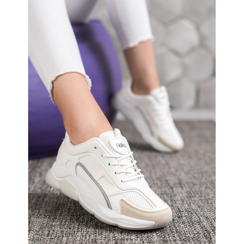 Via Giulia  Tênis Com Brilho Da Moda branco 1