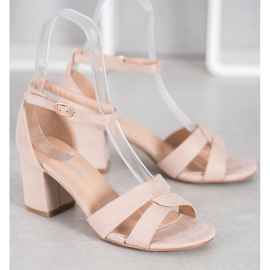 Mannika Sandálias de camurça castanho 2