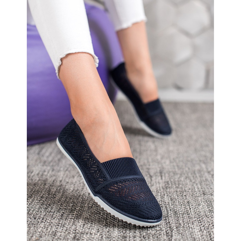 Bona Sapatos Abertos Deslizantes azul marinho azul 1