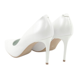 Bombas em pino, pérola branca Espinto C-602/134 branco 3