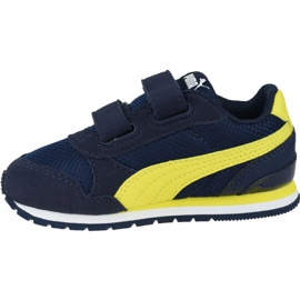 Puma St Runner V 2 Infants Jr 367137-09 azul marinho amarelo 1