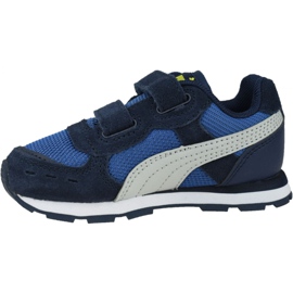 Puma Vista V Infants Jr 369541-09 branco azul marinho azul 1
