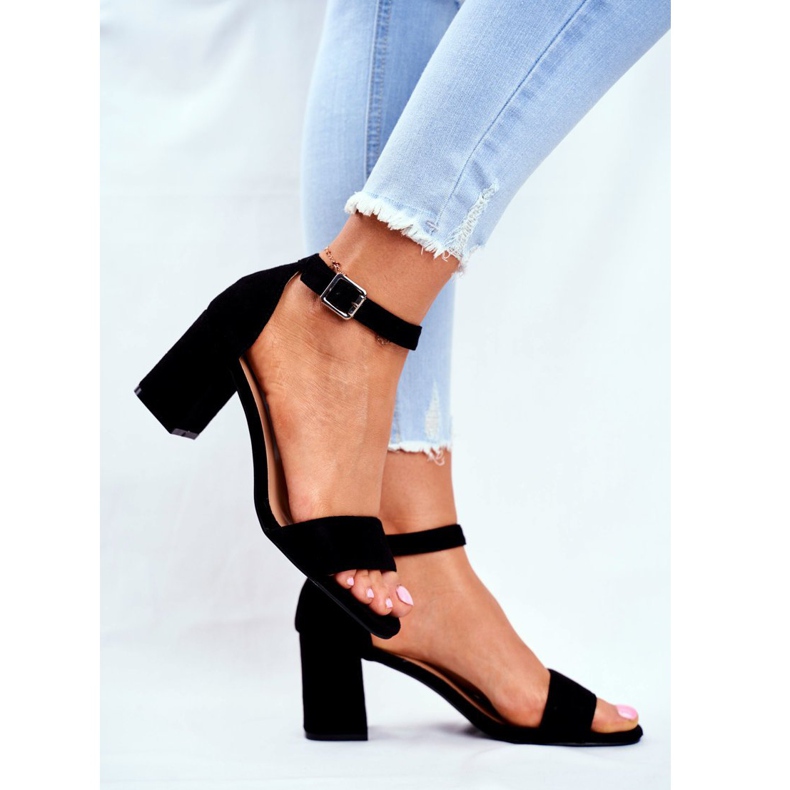 Vinceza Sandálias de camurça femininas pretas cada vez mais! preto 2