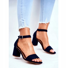 Vinceza Sandálias de camurça feminino azul marinho cada vez mais! azul-marinho 2