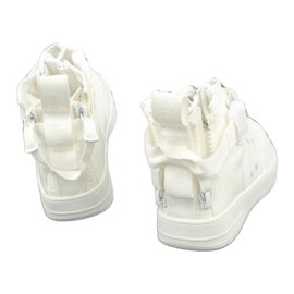 Big Star Grande estrela com tênis de couro ecológico Białurówka White branco 3