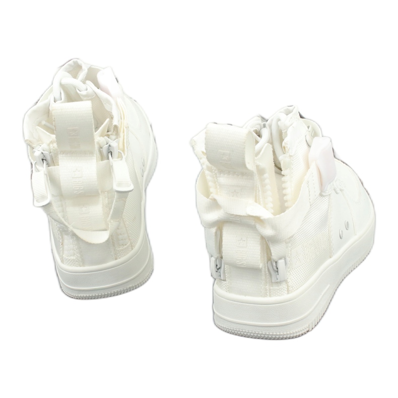 Big Star Grande estrela com tênis de couro ecológico Białurówka White branco 3